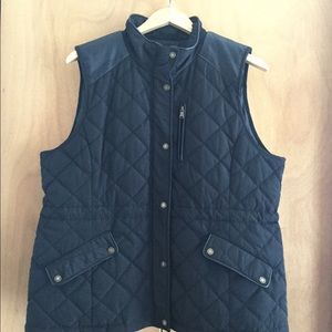 New! Lauren Ralph Lauren Black Vest XL